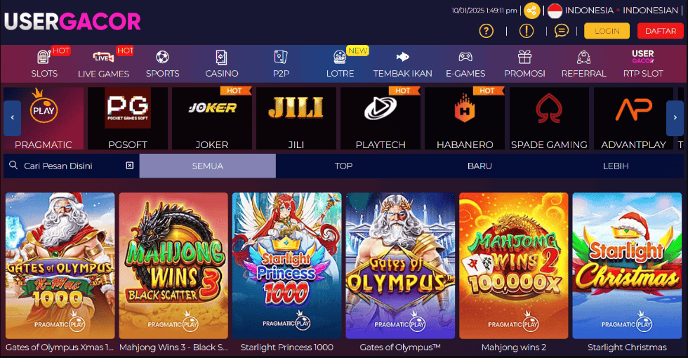 Usergacor: Situs Slot Dana Deposit Receh Paling Gampang Menang